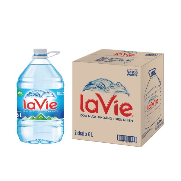 Nước La Vie chai 6L (2 chai/thùng)